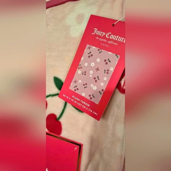 Juicy Couture Cherry Flower Throw - Picture 3 of 5